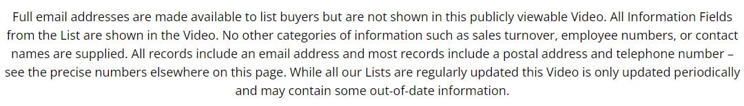 Restaurants email addresses